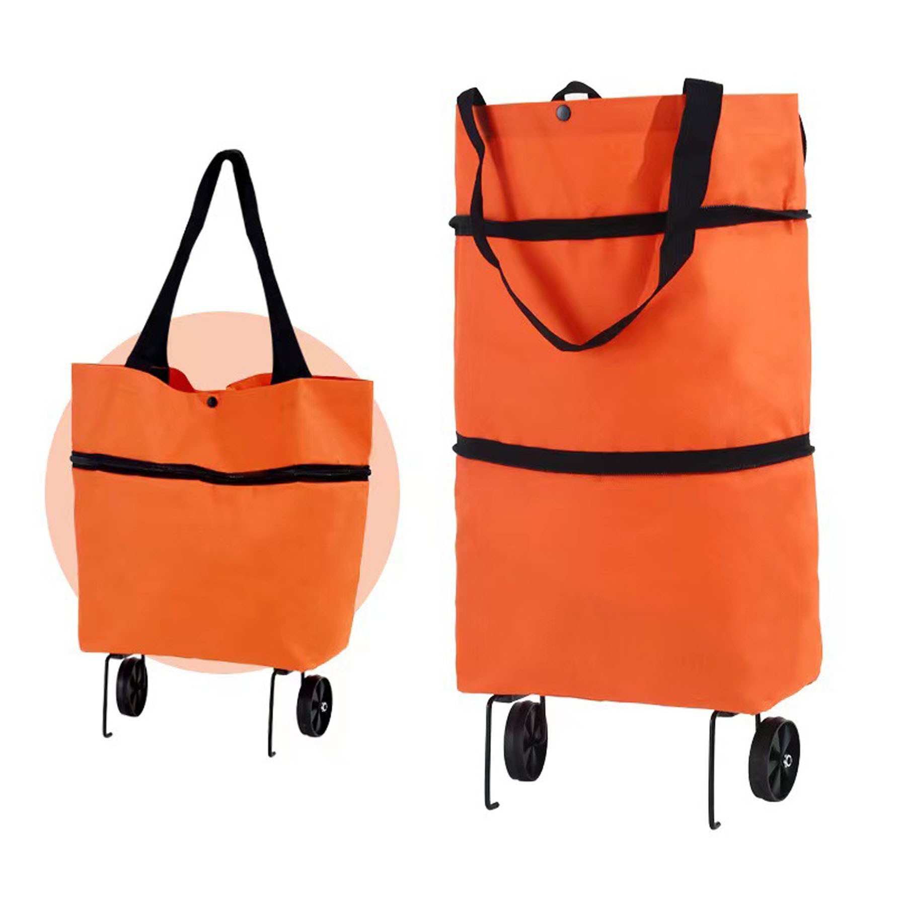 Folding Shopping Cart With Wheel 4