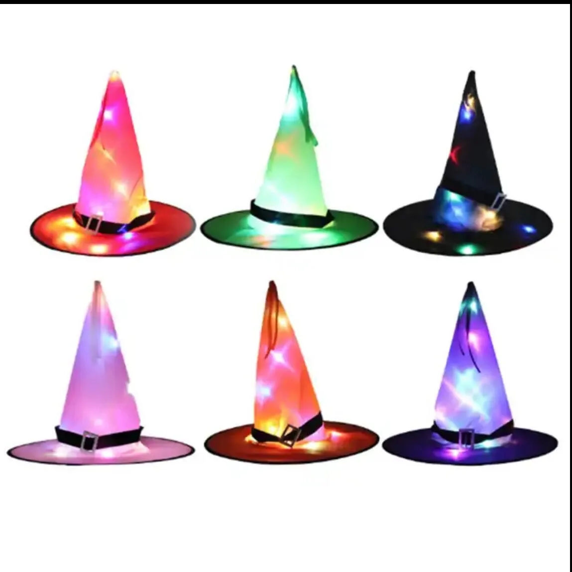 LED Lighted Witch Hats 4