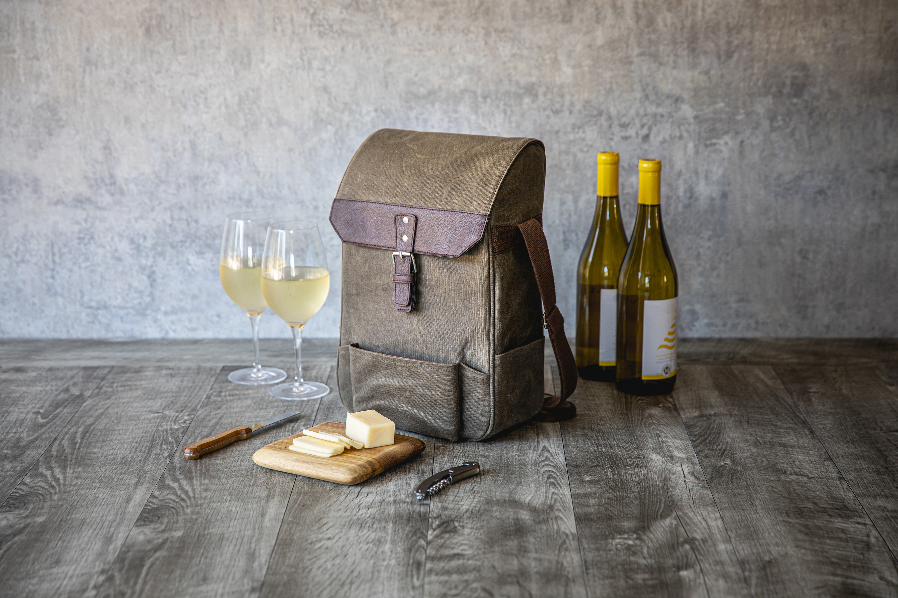 2 Bottle Insulated Wine & Cheese Cooler Tote 5