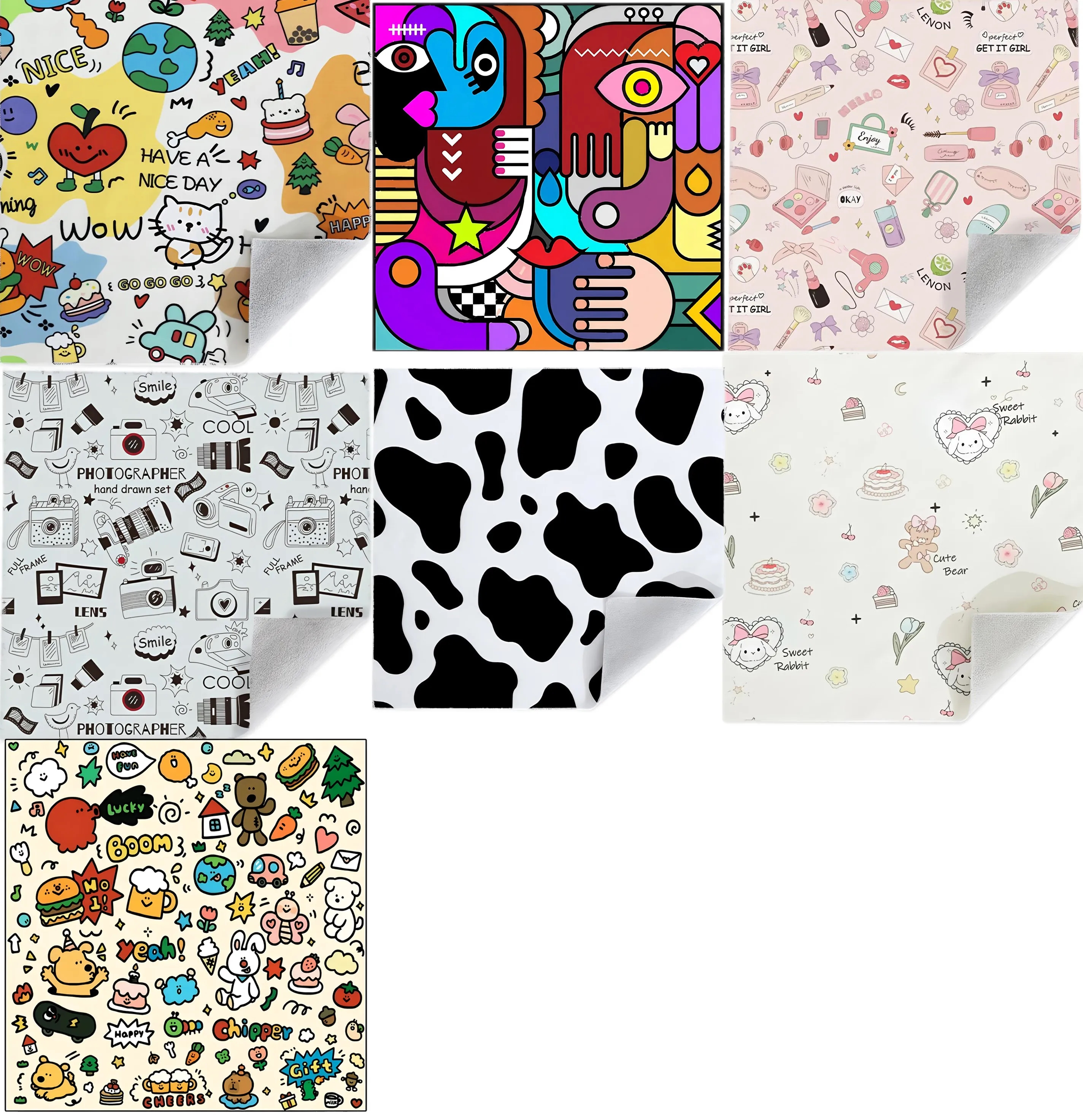 Soft Cat Grooming Wrap for Nail Trimming Vet Visits Anti Scratch Durable Microfiber 7