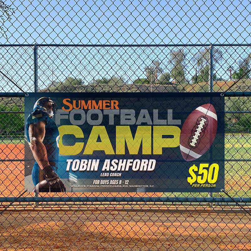 Custom 4' X 8' Mesh Banners 2