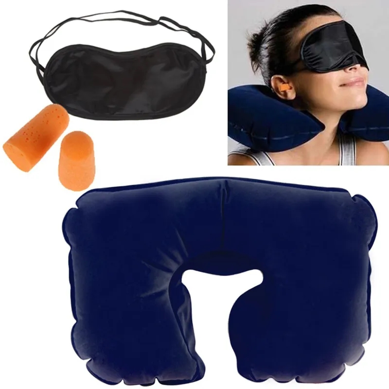 Travel Pillow Sleep Mask Comfort Kit 10