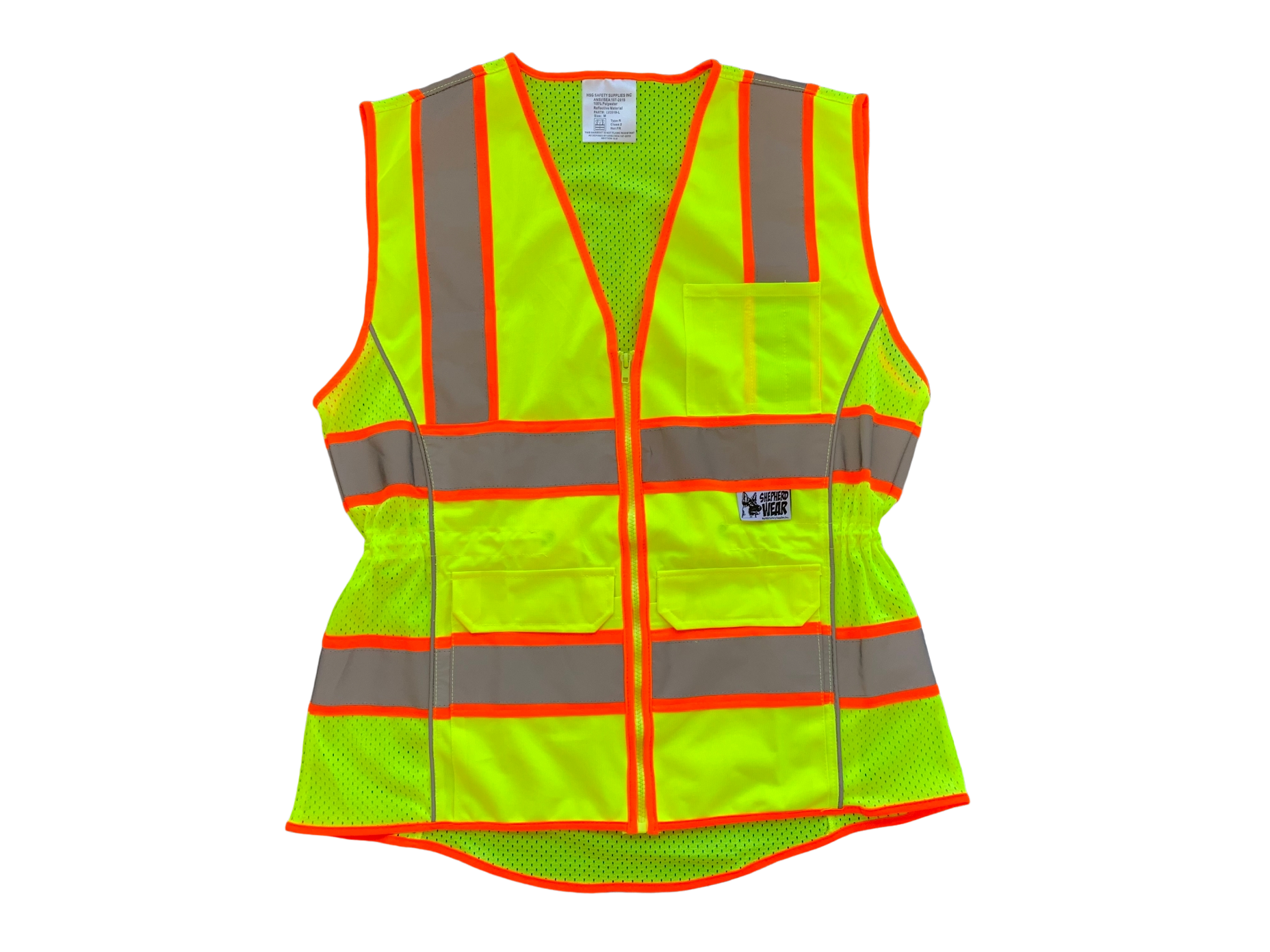 Ladies Contoured Safety Vest Ansi Class 2 2