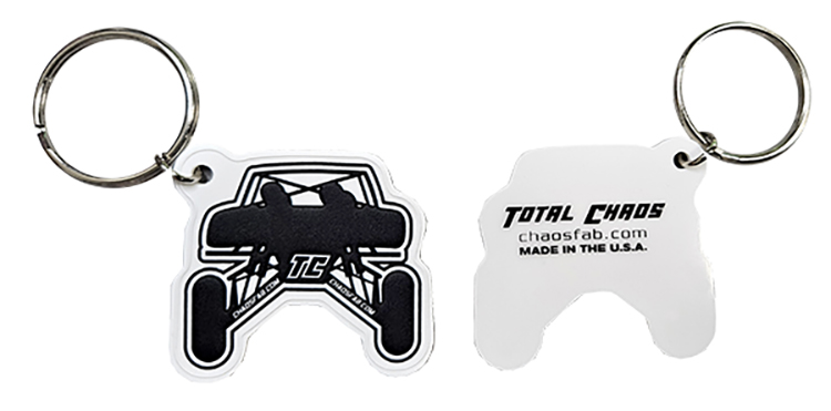 Custom 2D PVC Key Tag - USA Made 16