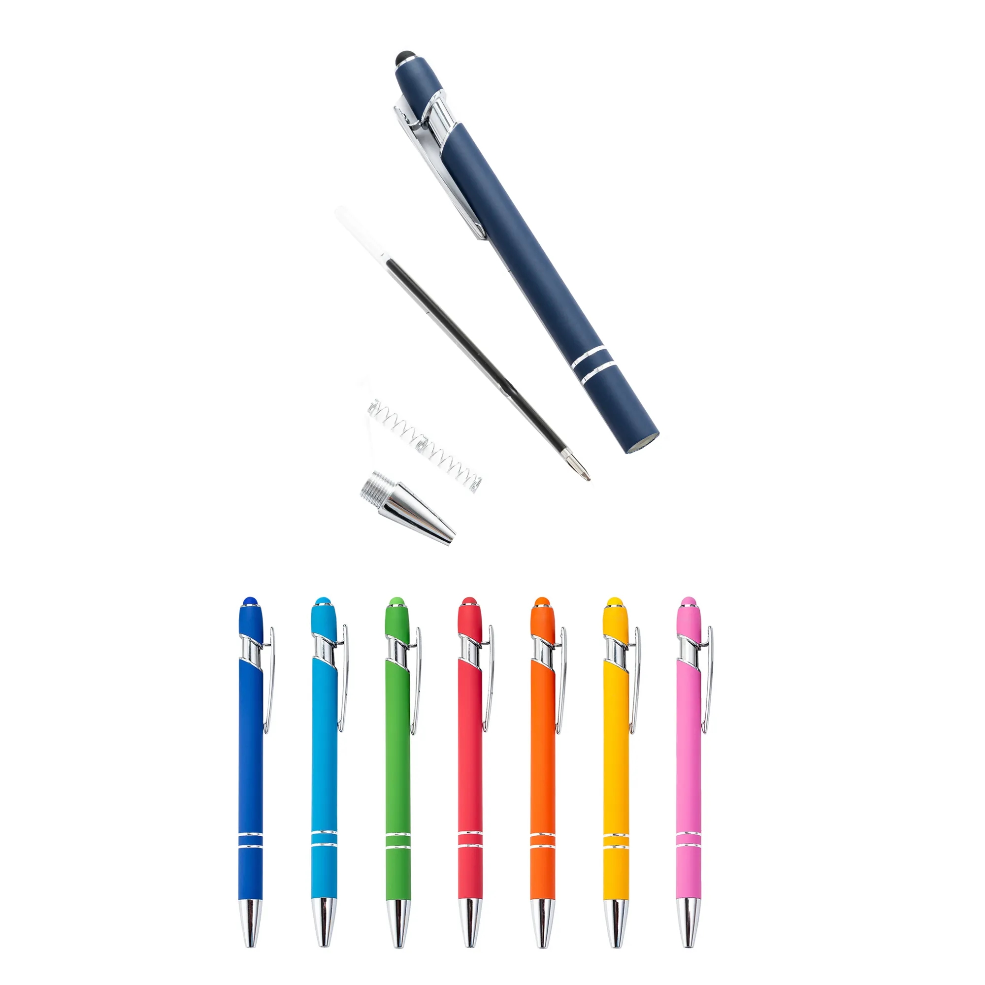 Black Ink Metal Retractable Ballpoint Pen,MOQ100 3