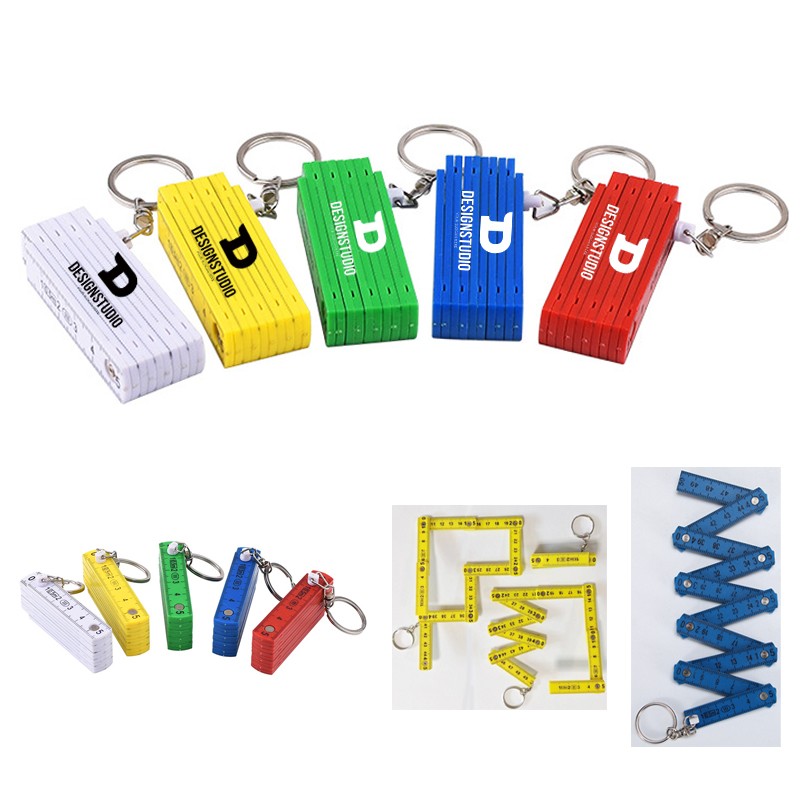 Portable Folding Ruler Key Chain 1