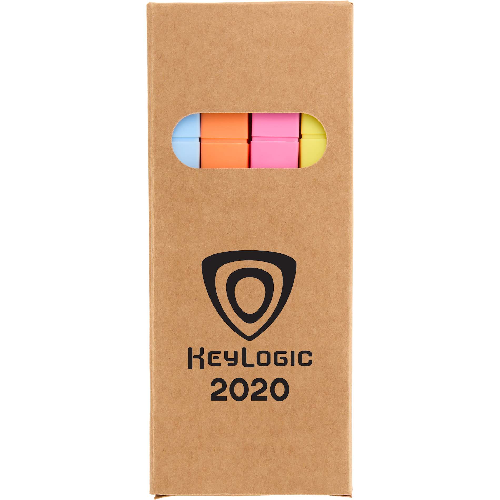 4-Piece Square Recycled Highlighter Set