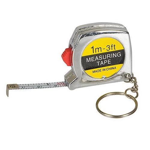 Key Chain Tape Measure Chrome 4