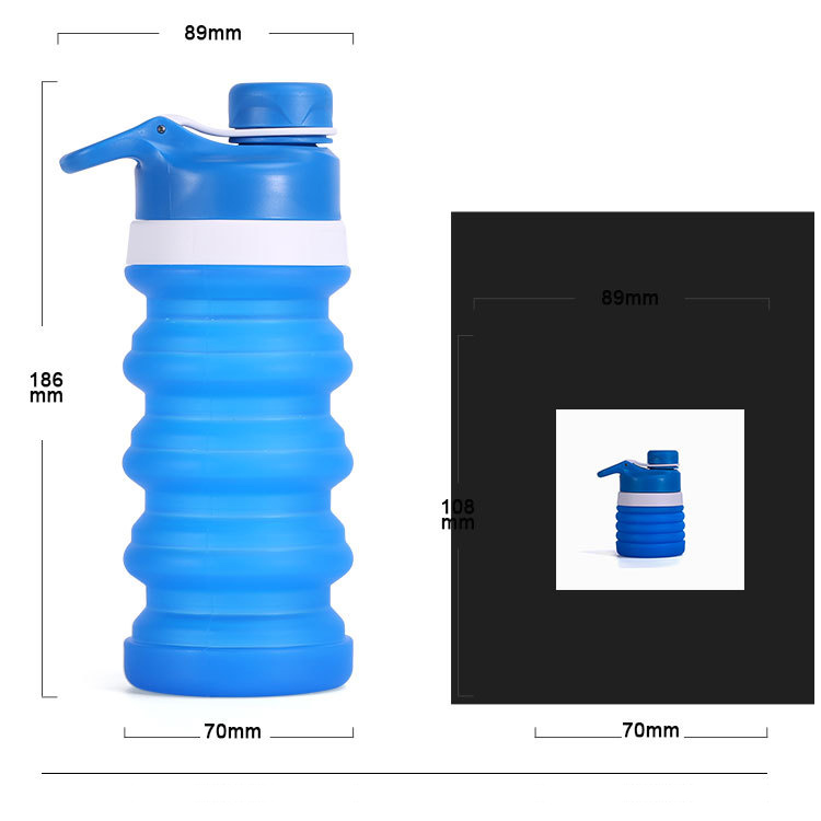 Stretch Folding Bottle With Carabiner 7