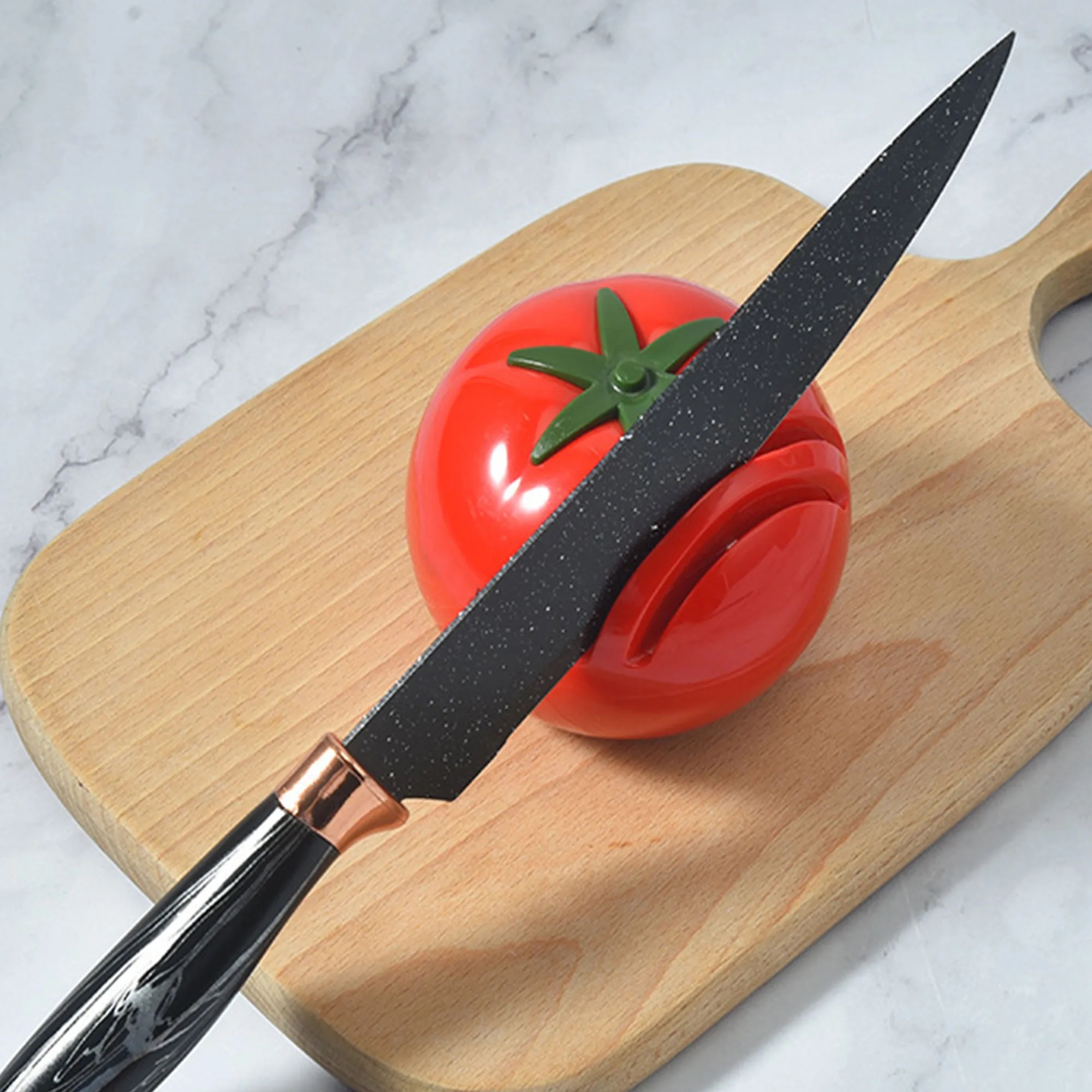 Portable Tomato Design Knife Sharpener 4