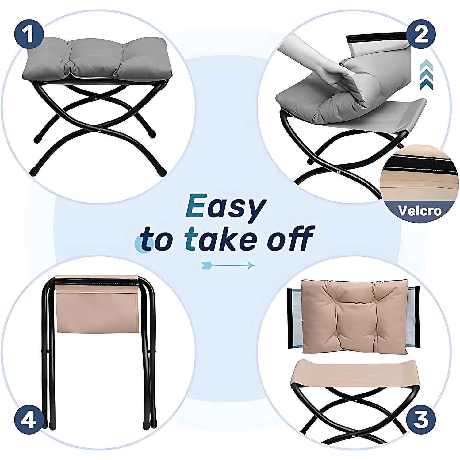 Foldable Footrest Stool for Office & Nap 4