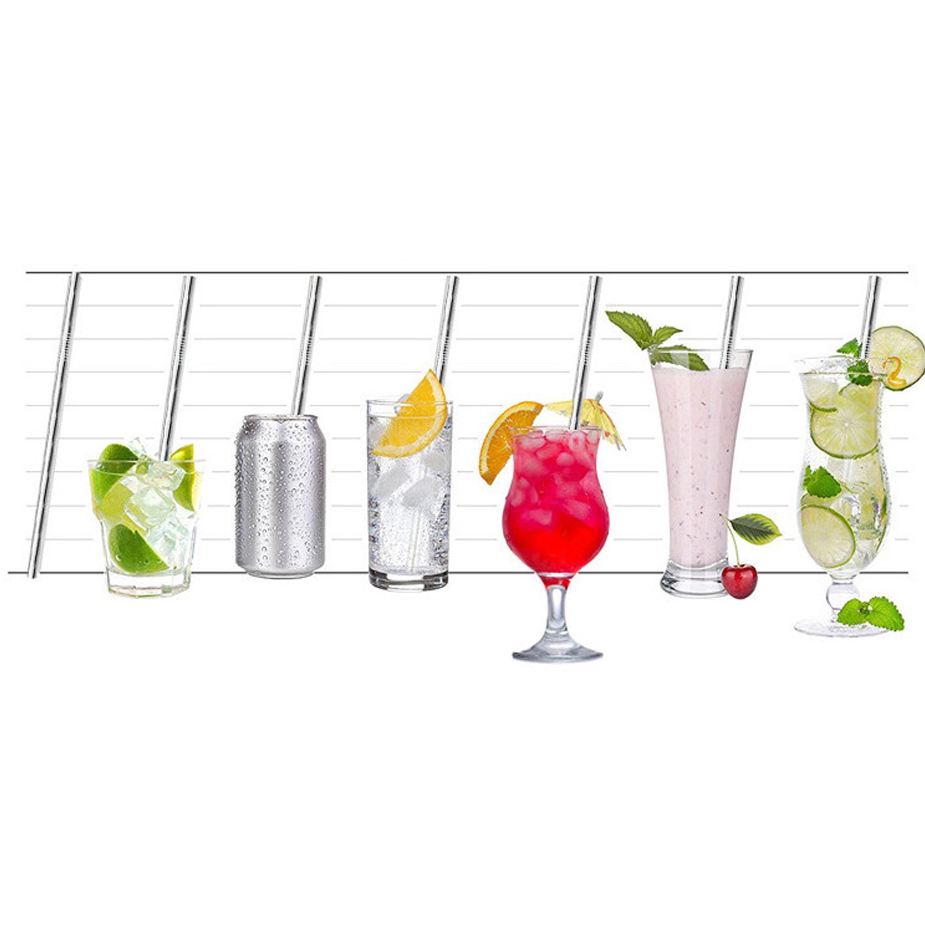 Pro-environment Stainless Steel Straws Kit 3