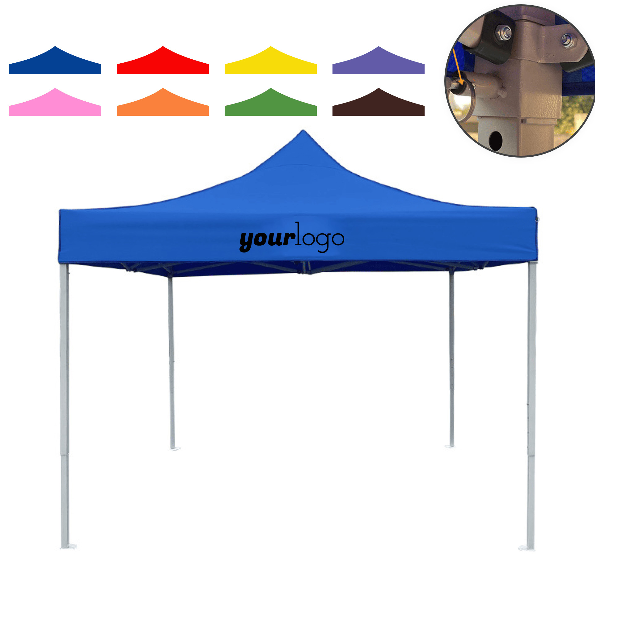 3x3m Heavy Duty Iron Frame Pop Up Event Canopy 2
