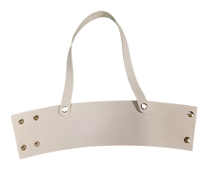 PU Leather Beverage Holder with Carabiner and Button 3