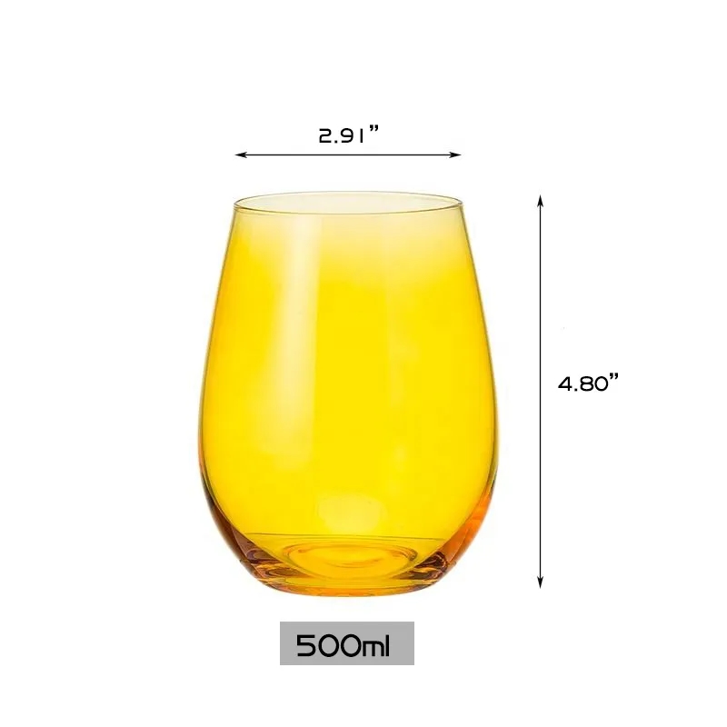 Multiple Colors Wine Glasses 6