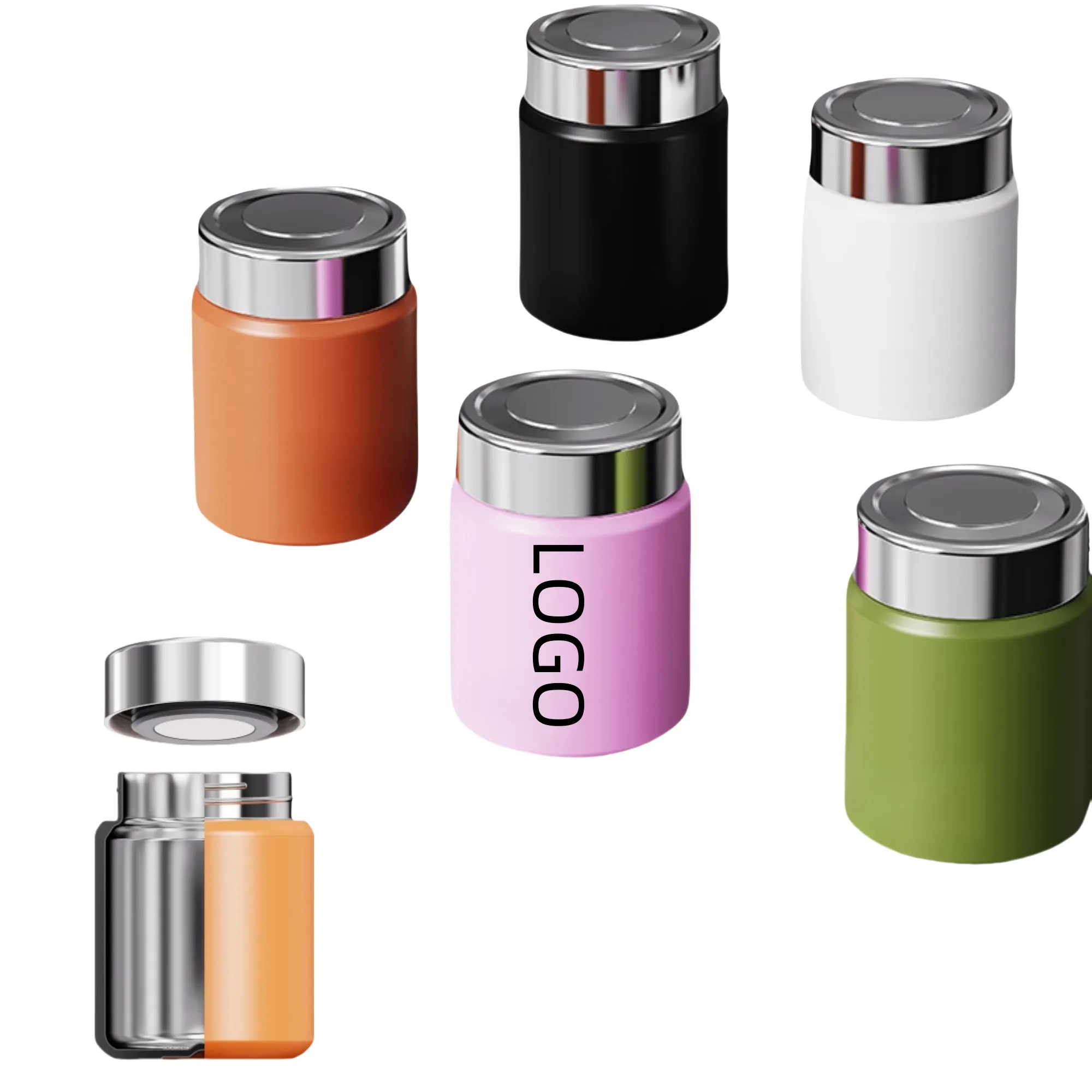 6oz 316 Stainless Steel Vacuum Insulated Water Bottle, custom water bottle with logo imprint 2
