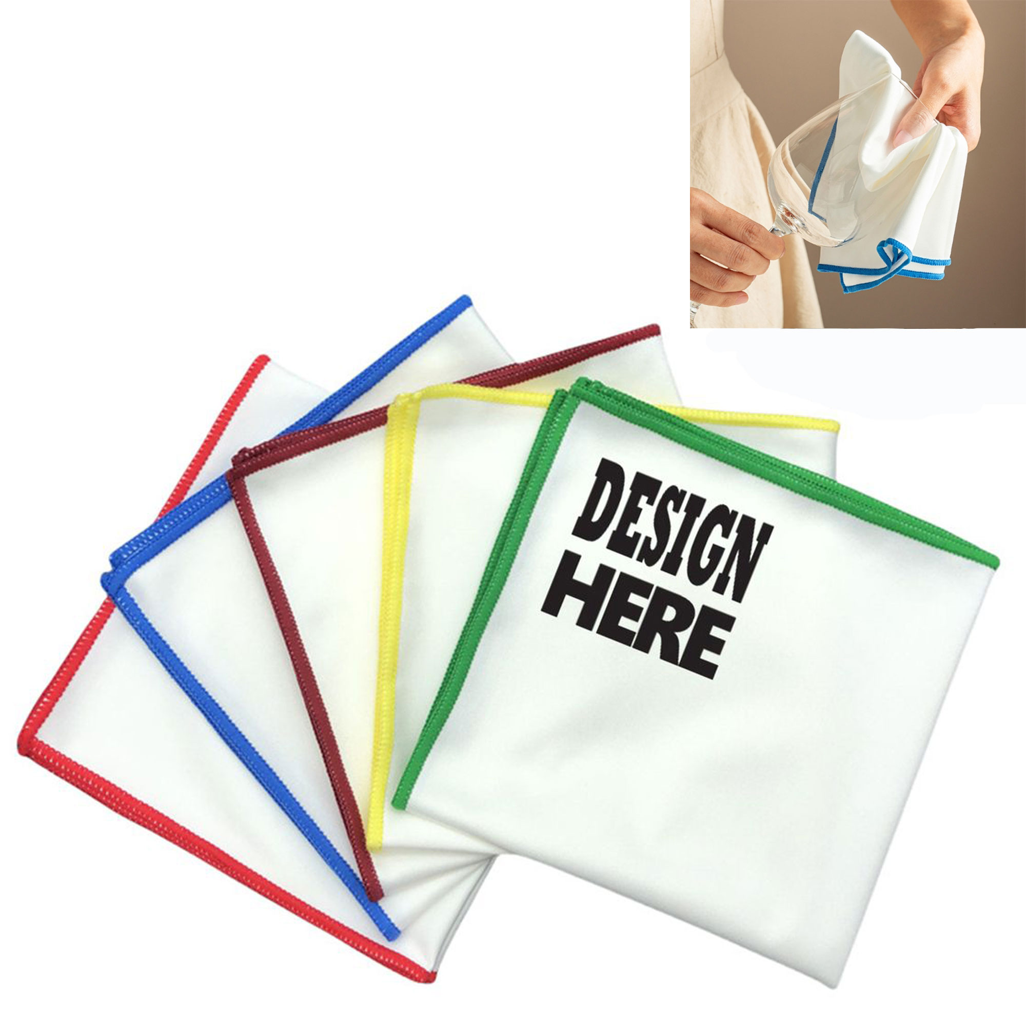 Microfiber Wine Glass Polishing Cloth 1