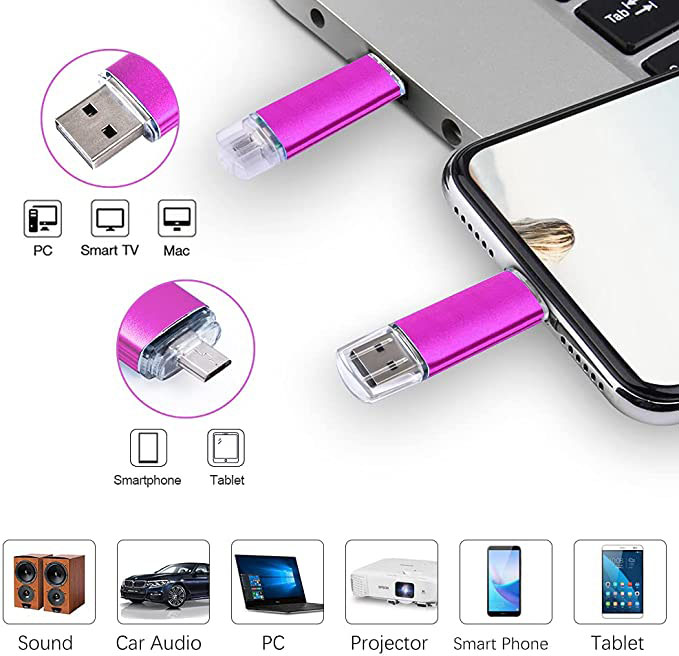 Micro USB 2.0 Flash Drive 8GB Memory Stick for Android Smart Phone 6