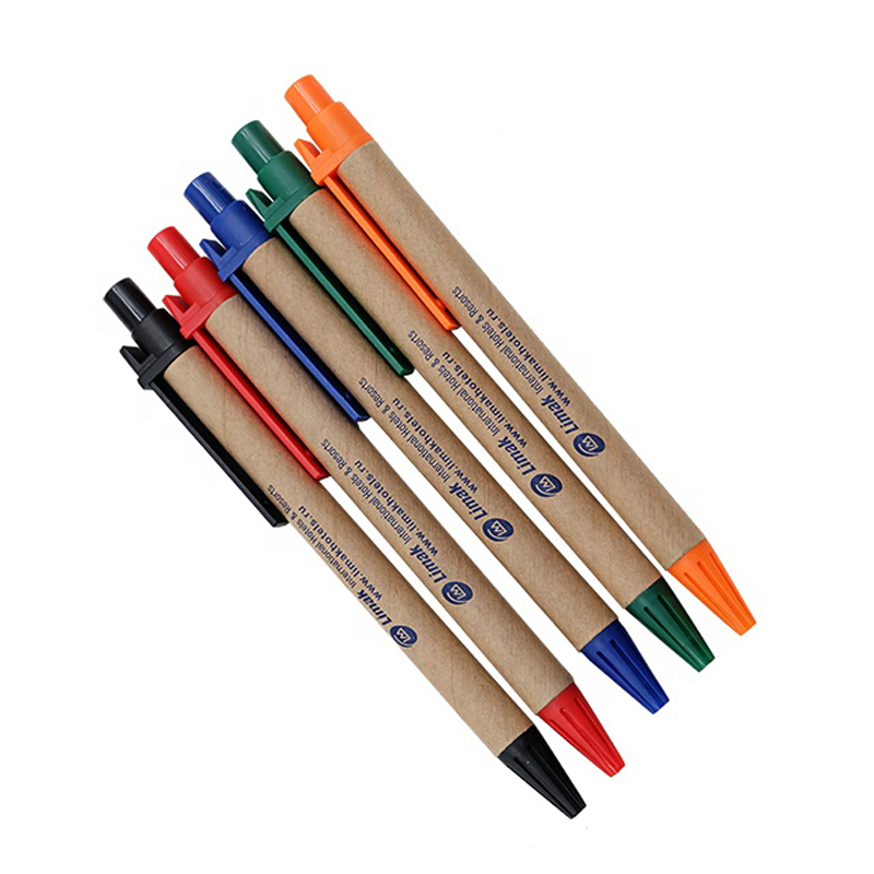 Logo Customized Promotional Eco Recyclable Paper Ballpoint Pen 1