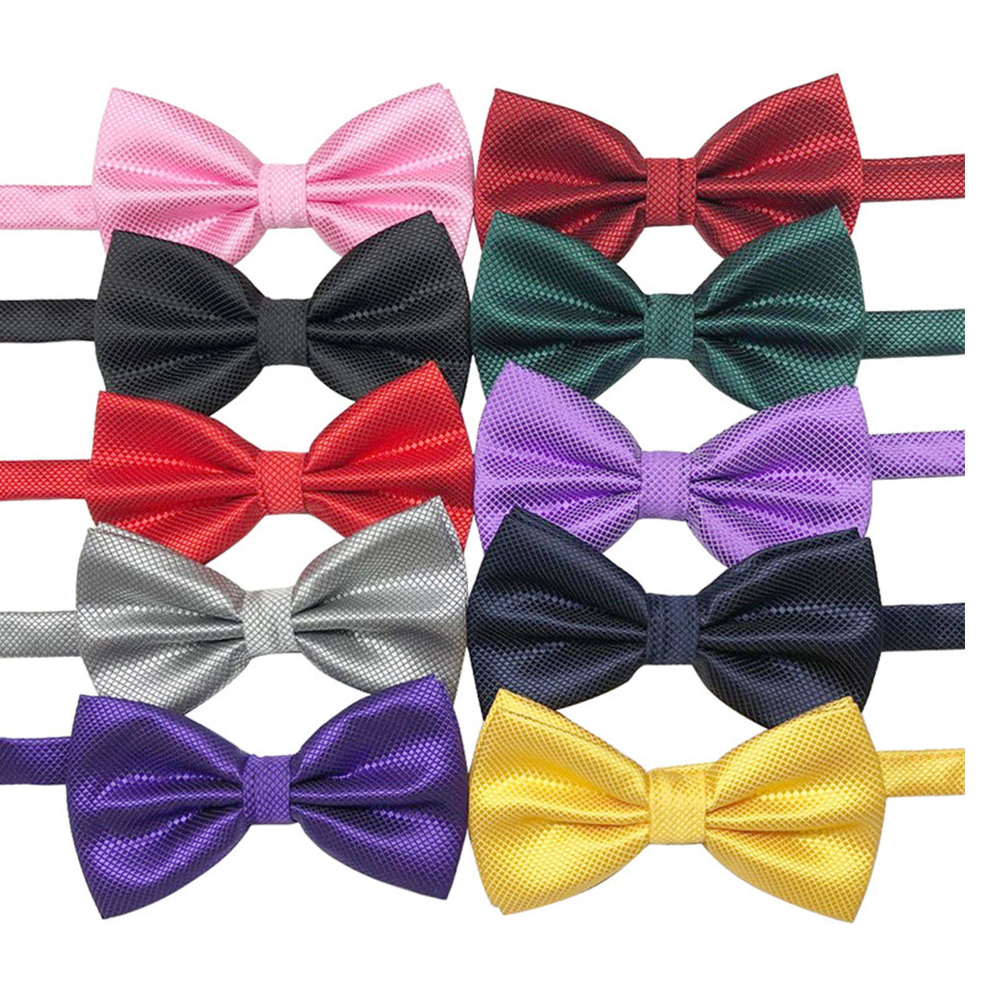 Polyester Silk Pre-tied Adult Bow Tie 2