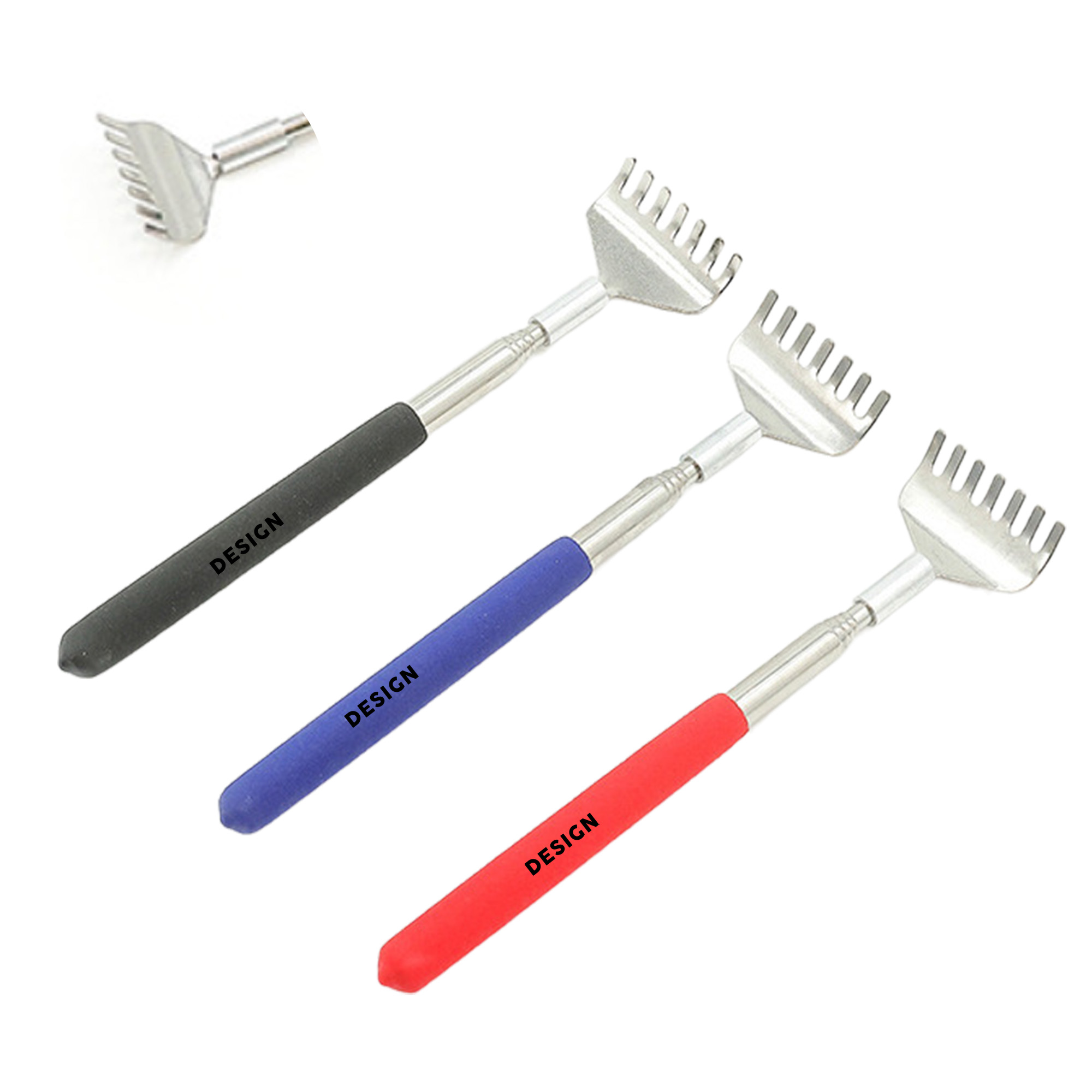 MOQ 50 Retractable Stainless Steel Back Scratcher Portable 2