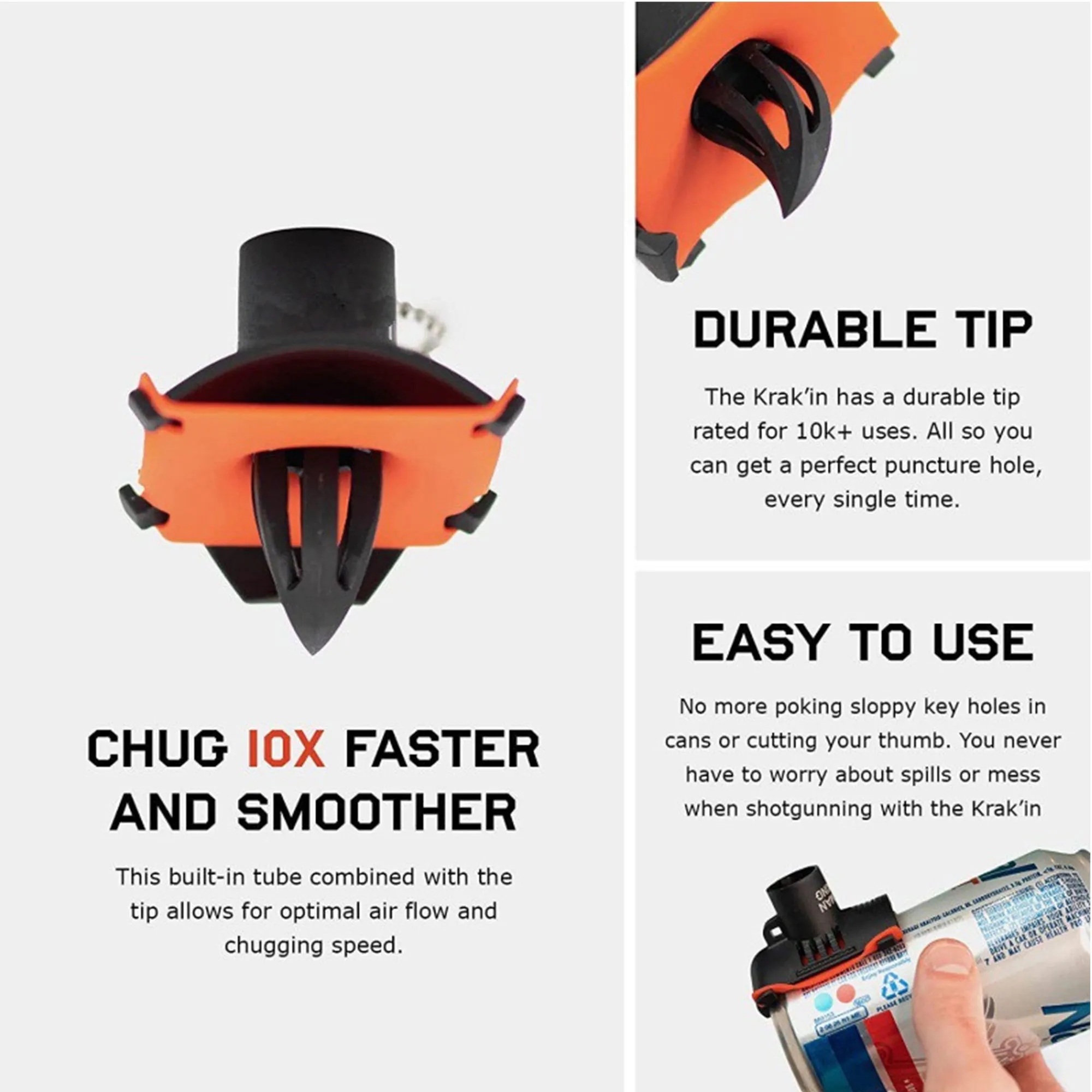Portable Beer Can Punch Tool With Keychain For Fast Opening 2