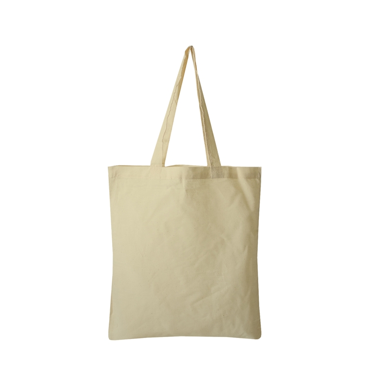 6 oz. Natural Color Economy Cotton Canvas Twill Open Tote Bag 3
