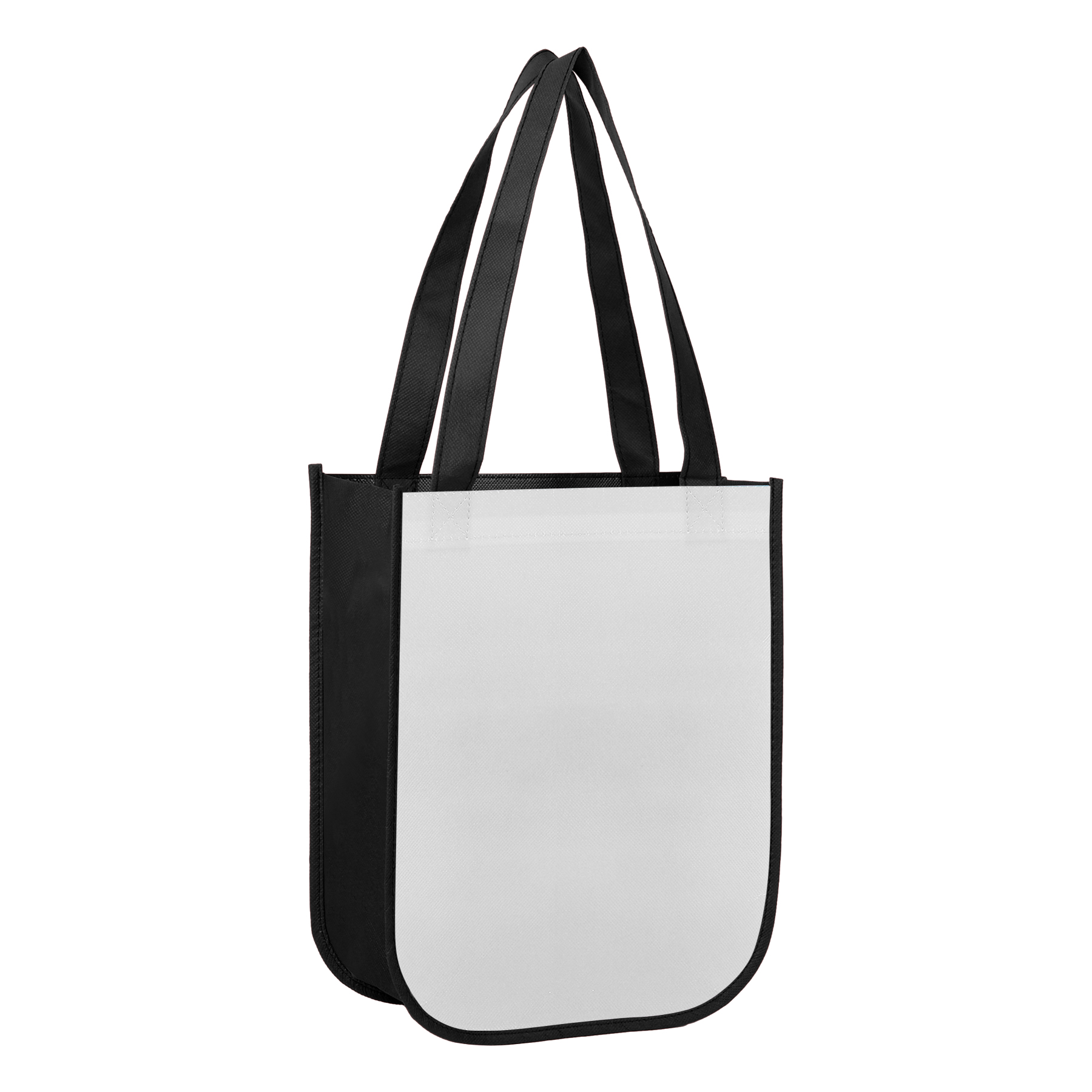 Small Laminated Curved Bottom Non-Woven Gift Bag - Ocean 9