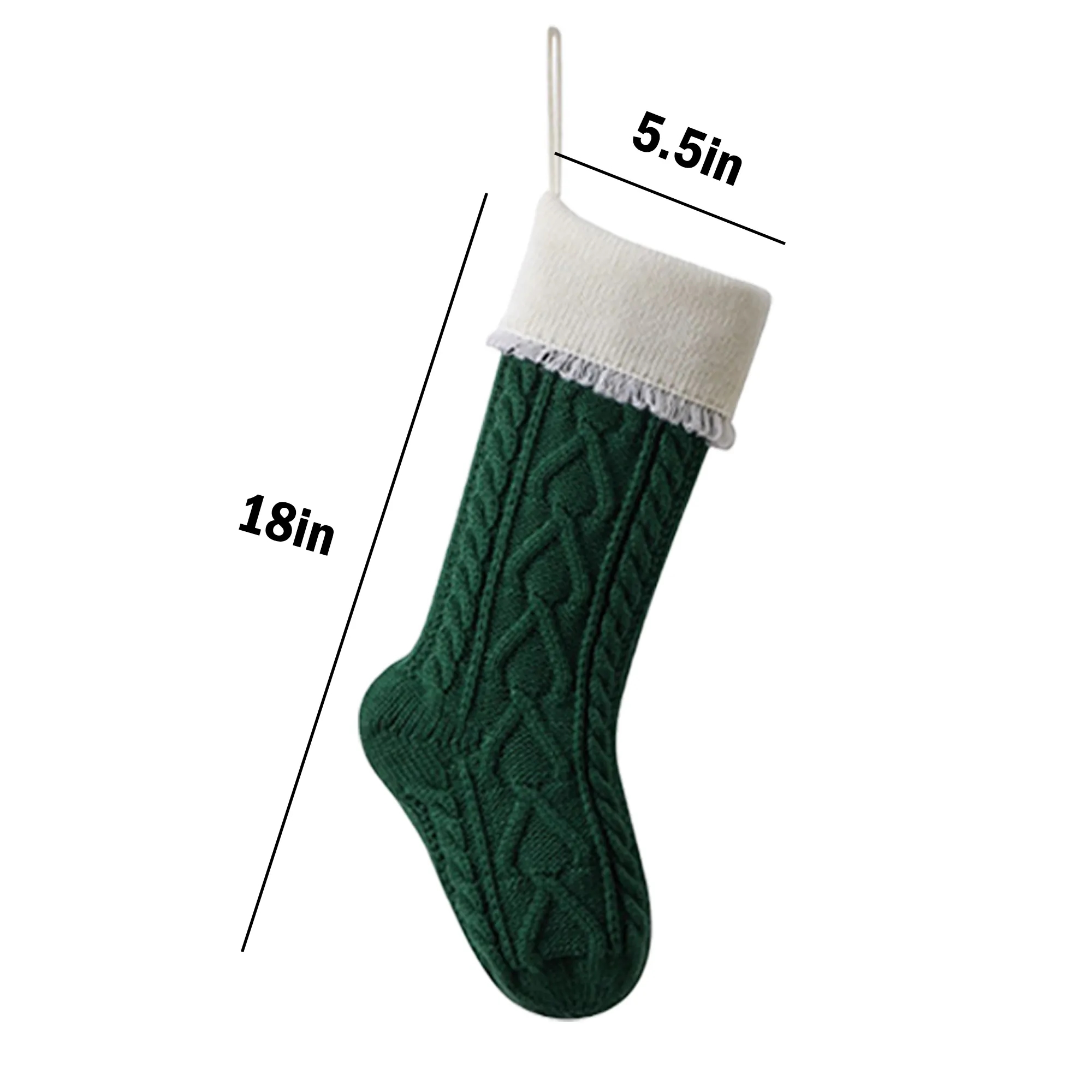 Knitted Christmas Stocking Candy Bag 1