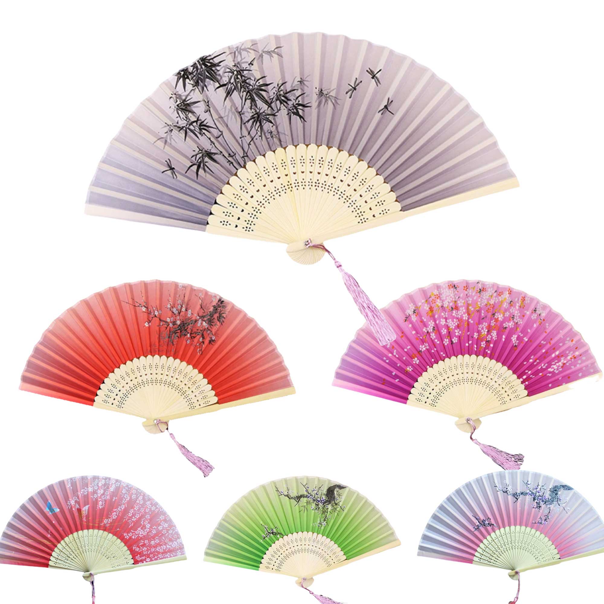 Classical Folding Bamboo Fan 2