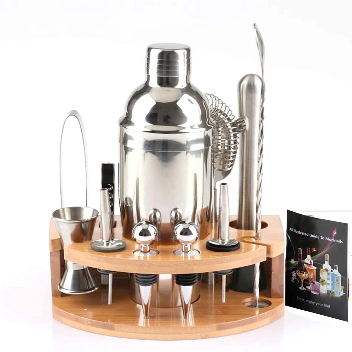 12 Pieces Stainless Steel Tool Cocktail Shaker Set 2