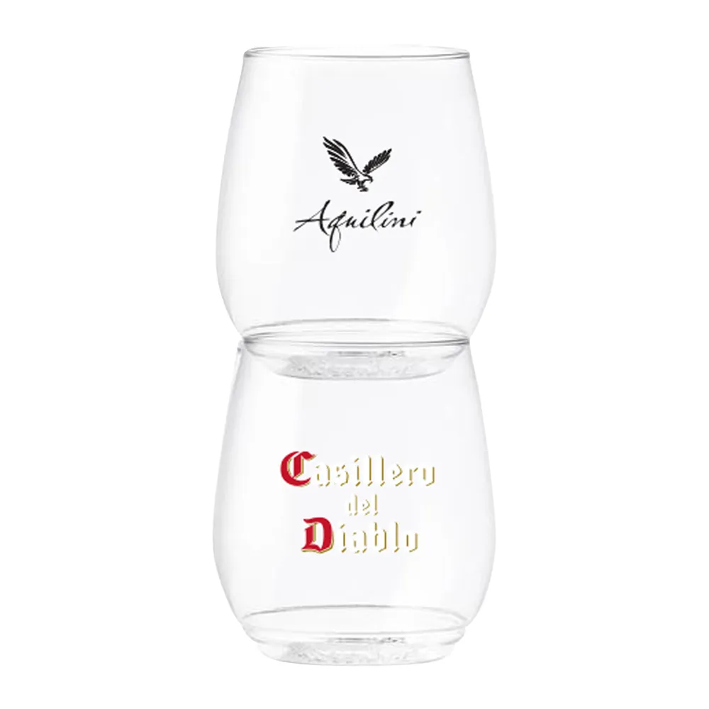 14oz. Stemless Plastic Wine Glass 4