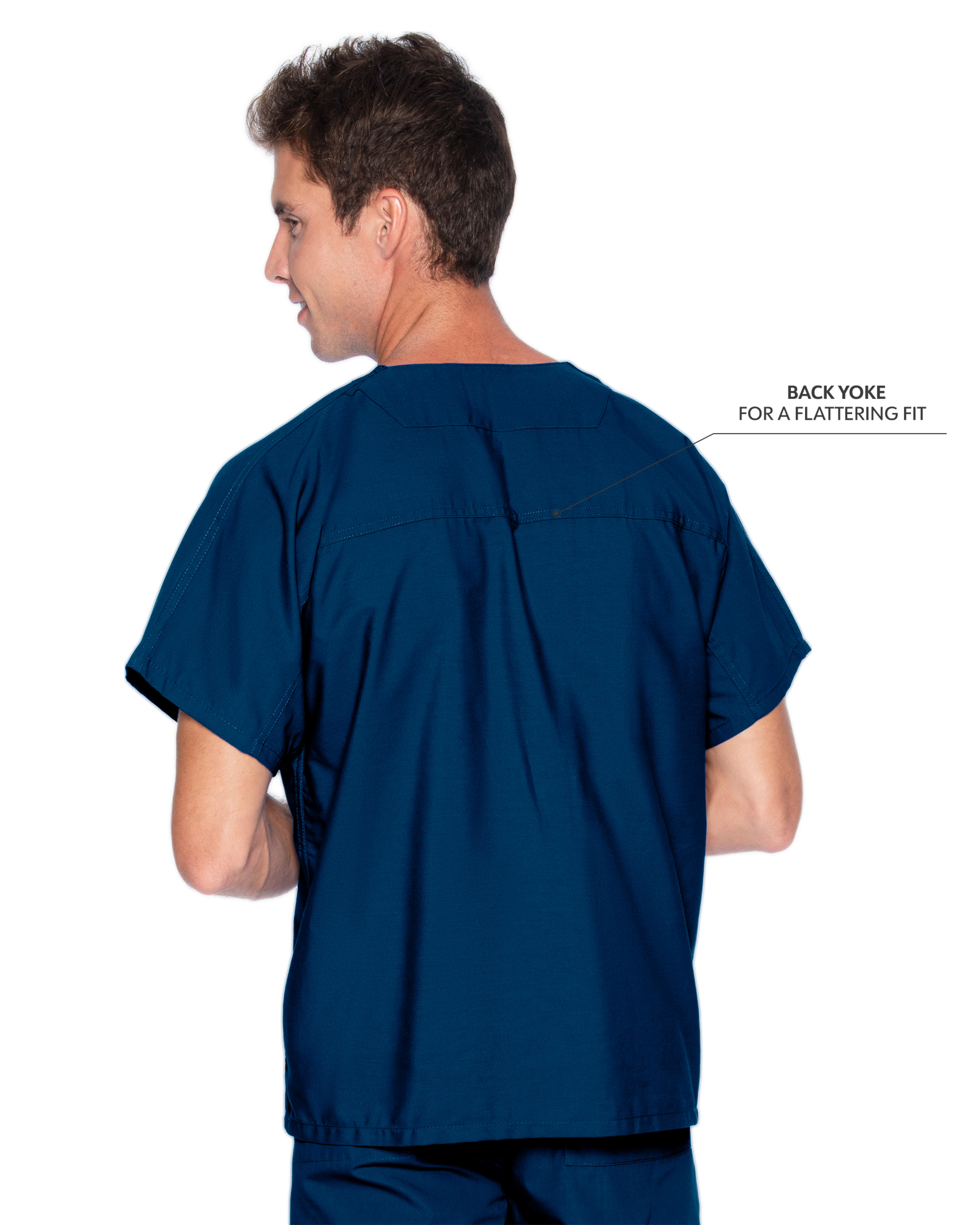 Landau - Essentials - Unisex One-Pocket Reversible V-Neck Top 42