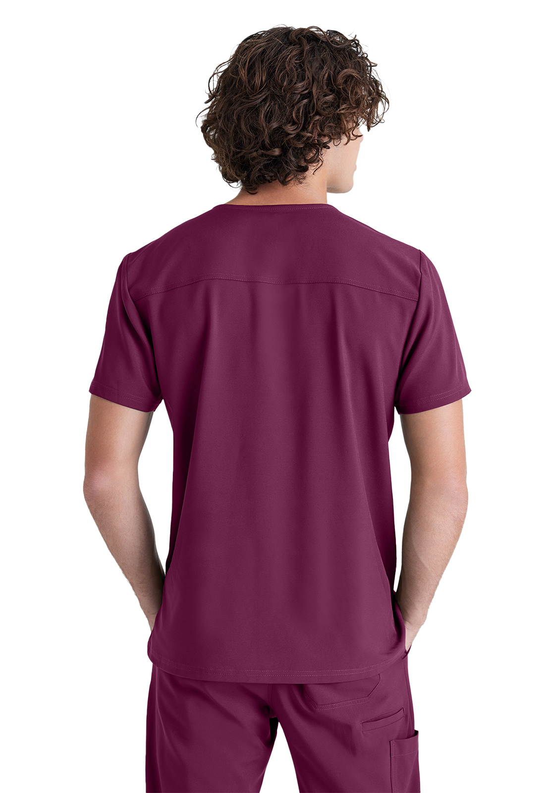 Grey's Anatomy Evolve Stretch - Men's One-Pocket V-Neck Journey Scrub Top 3