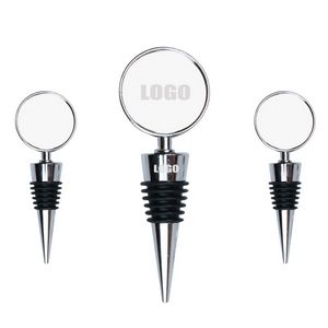 Elegant Big Round Medal Wine Bottle Stopper 5