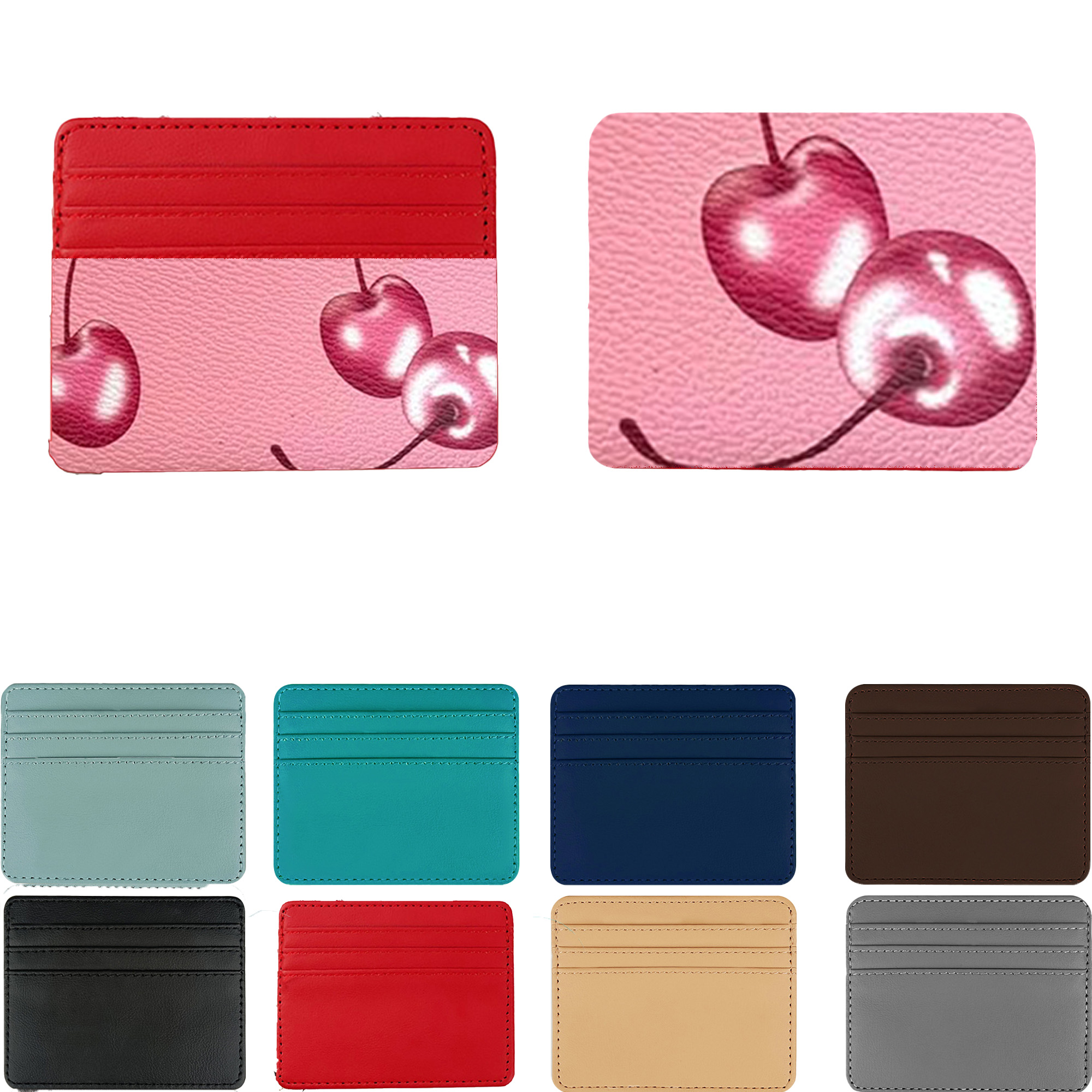 MOQ 50 Full Color Multi-slot Cardholder Pouch 3