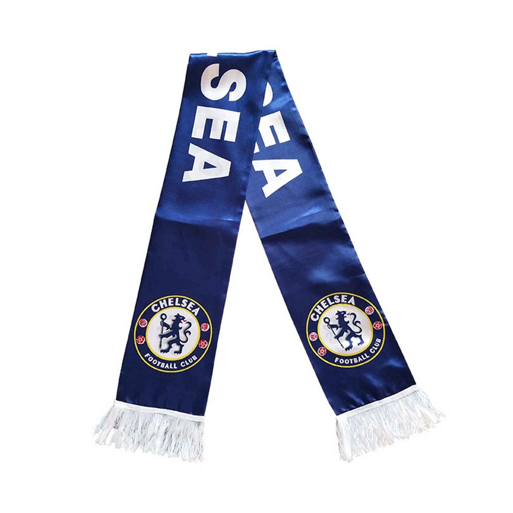 Satin Sport Fan Scarf W/ Tassel 1