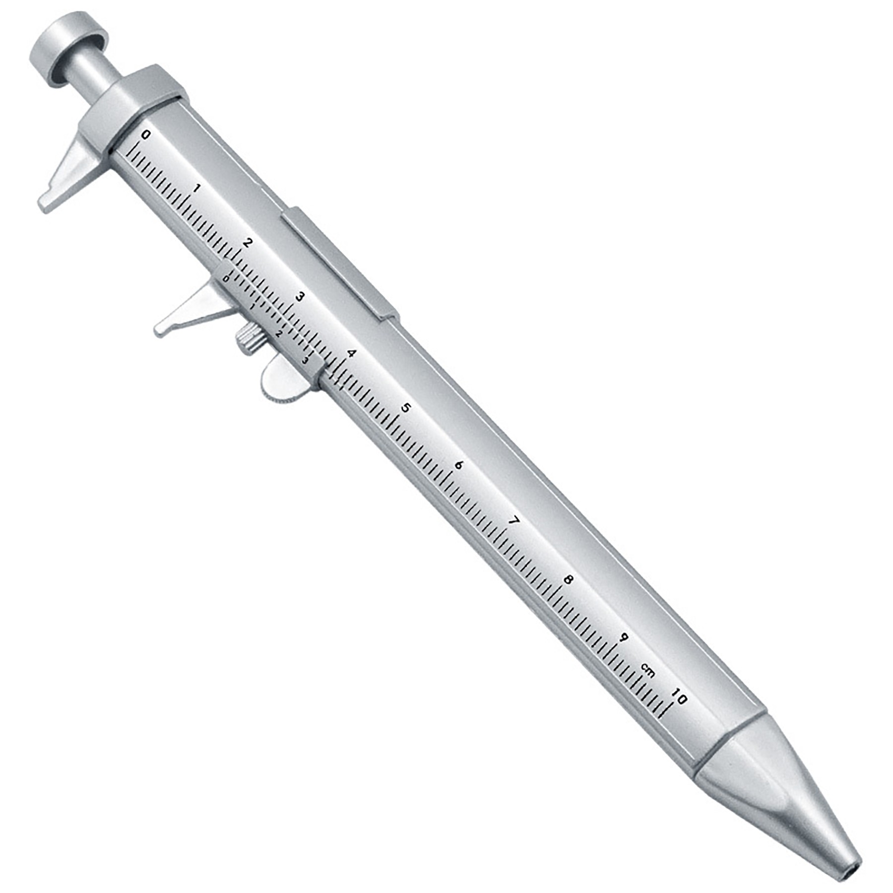 2-In-1 Caliper Type Push Action Ballpoint Pen 5