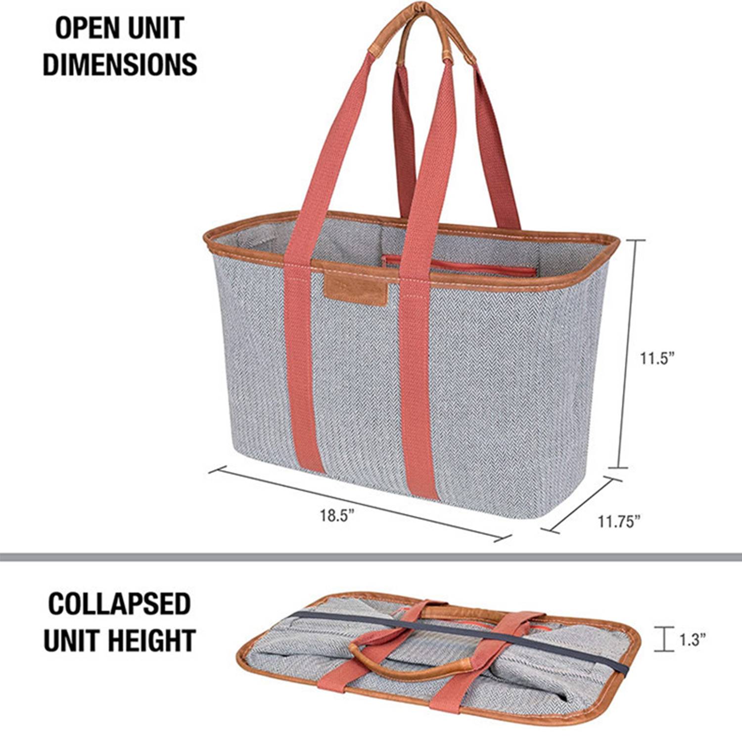 Large Canvas Foldable Grocery Shopping Bag, custom tote bag with logo imprint 5