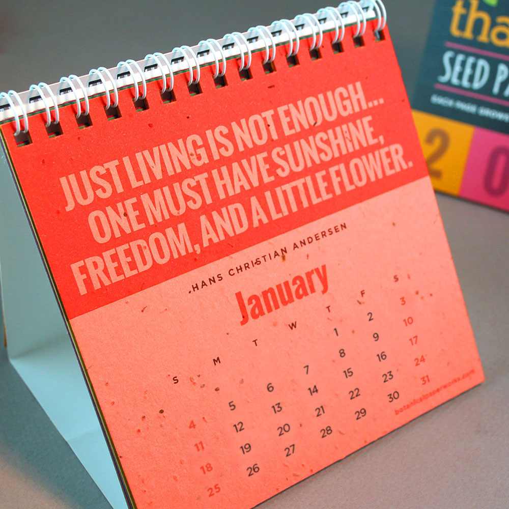 Quotes That Grow Seed Eco Calendars 12