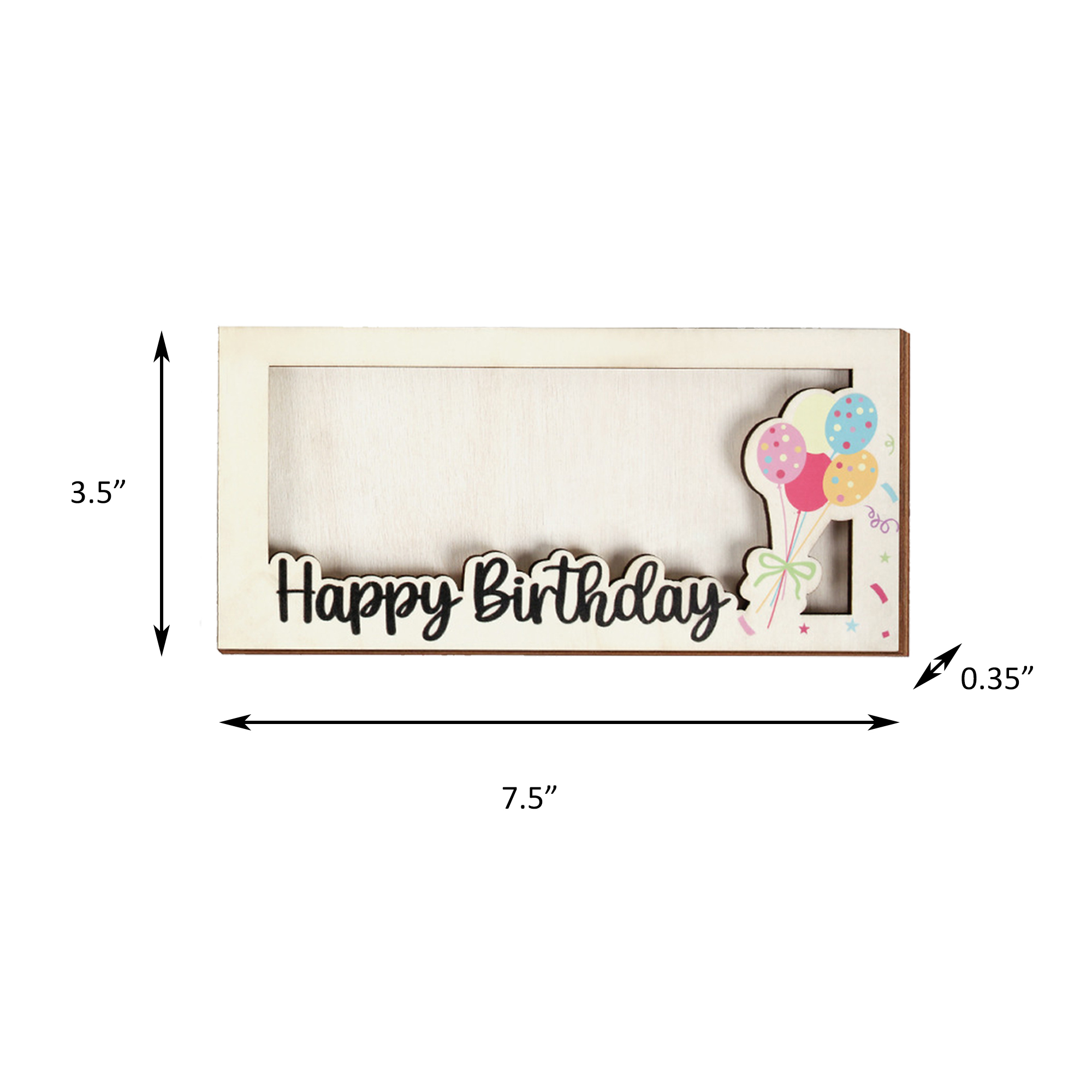 Wooden Birthday Money Holder Cash Envelope 3