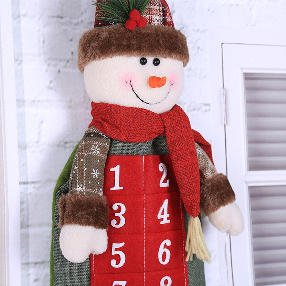 Christmas Santa Claus Doll Countdown Wall Calendar 2