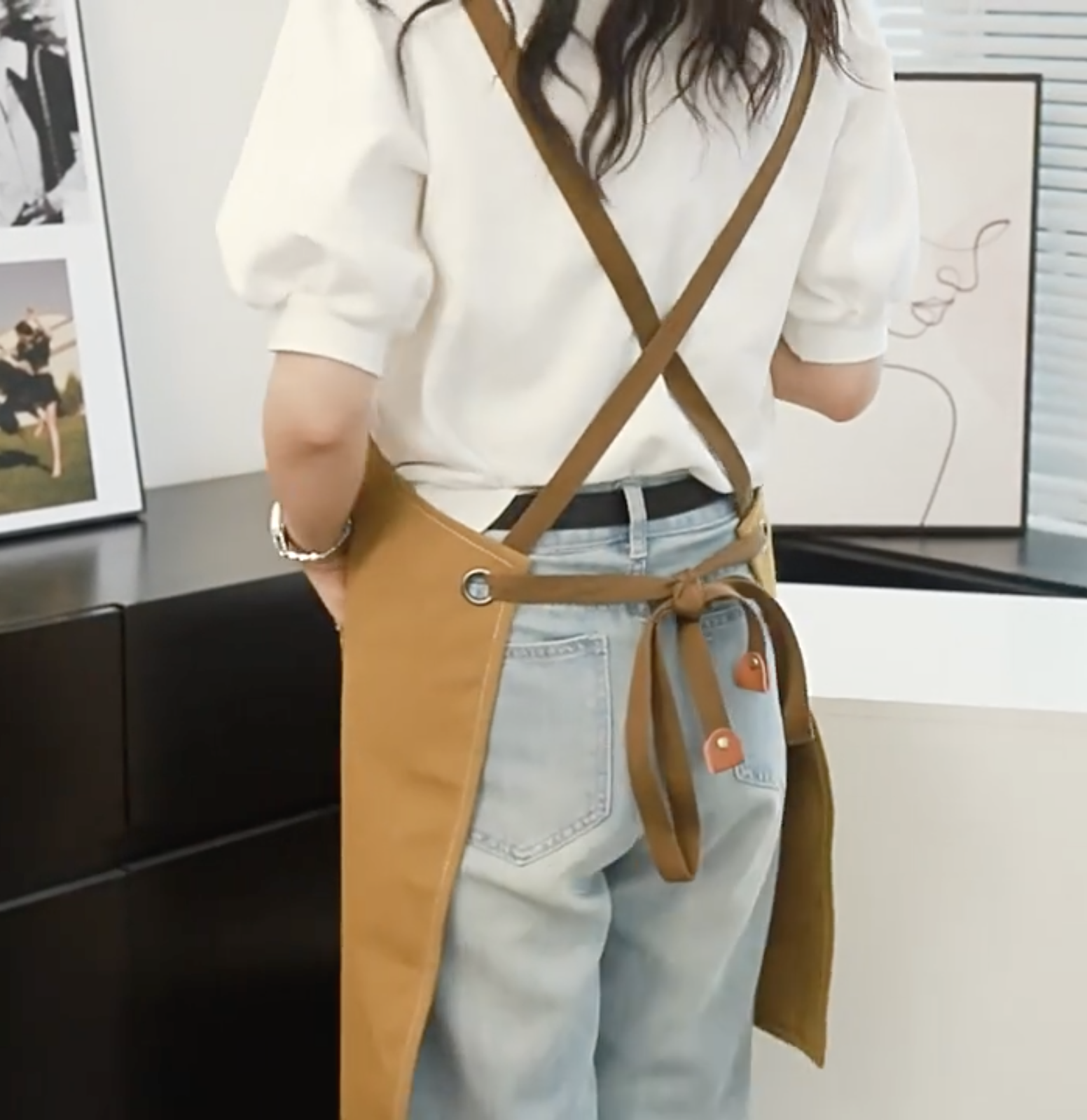 Canvas Aprons with 3 Pockets 3