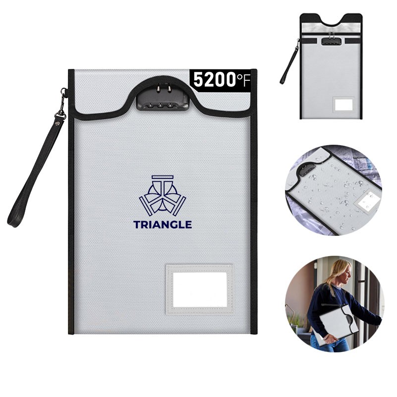 Fireproof Document Bag With Lock 1