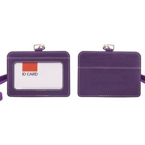 RFID Blocking PU Leather Card Holder with Lanyard 5