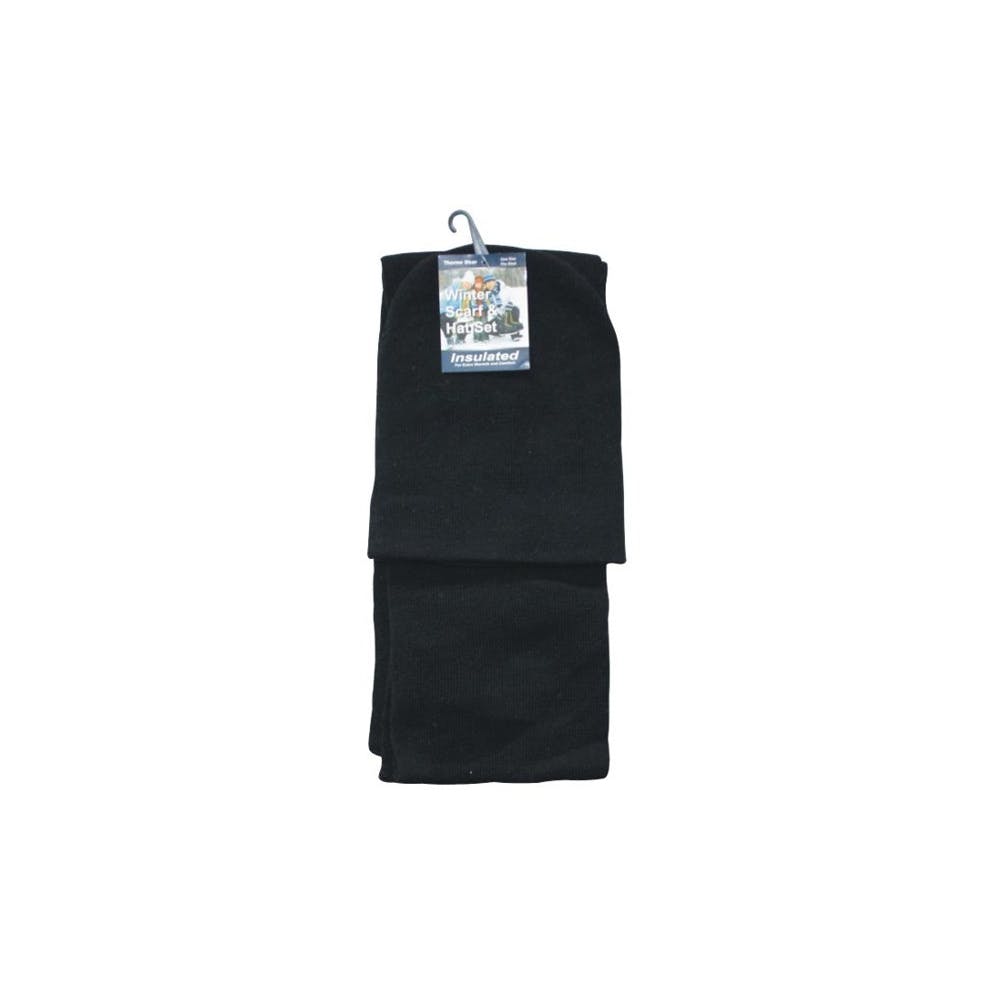Scarf and Hat Set Black 2