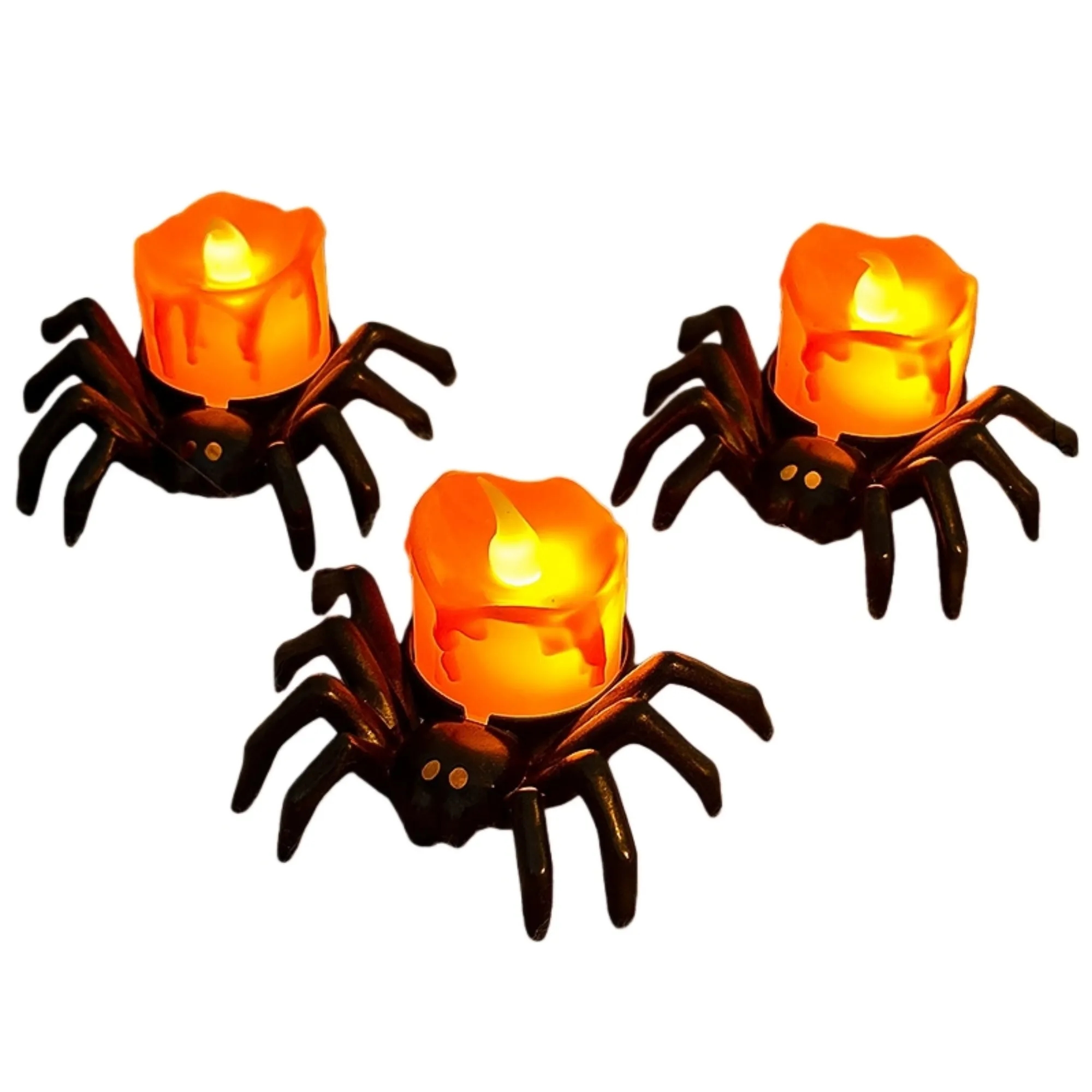 Halloween Lighted Spider Candle Ornament
