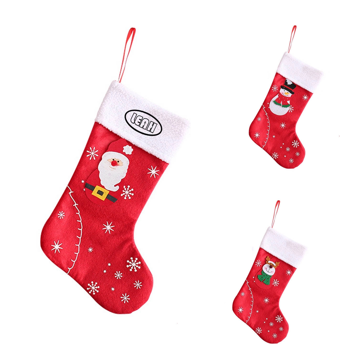 Large Christmas Stocking Sack Gift Bag 1