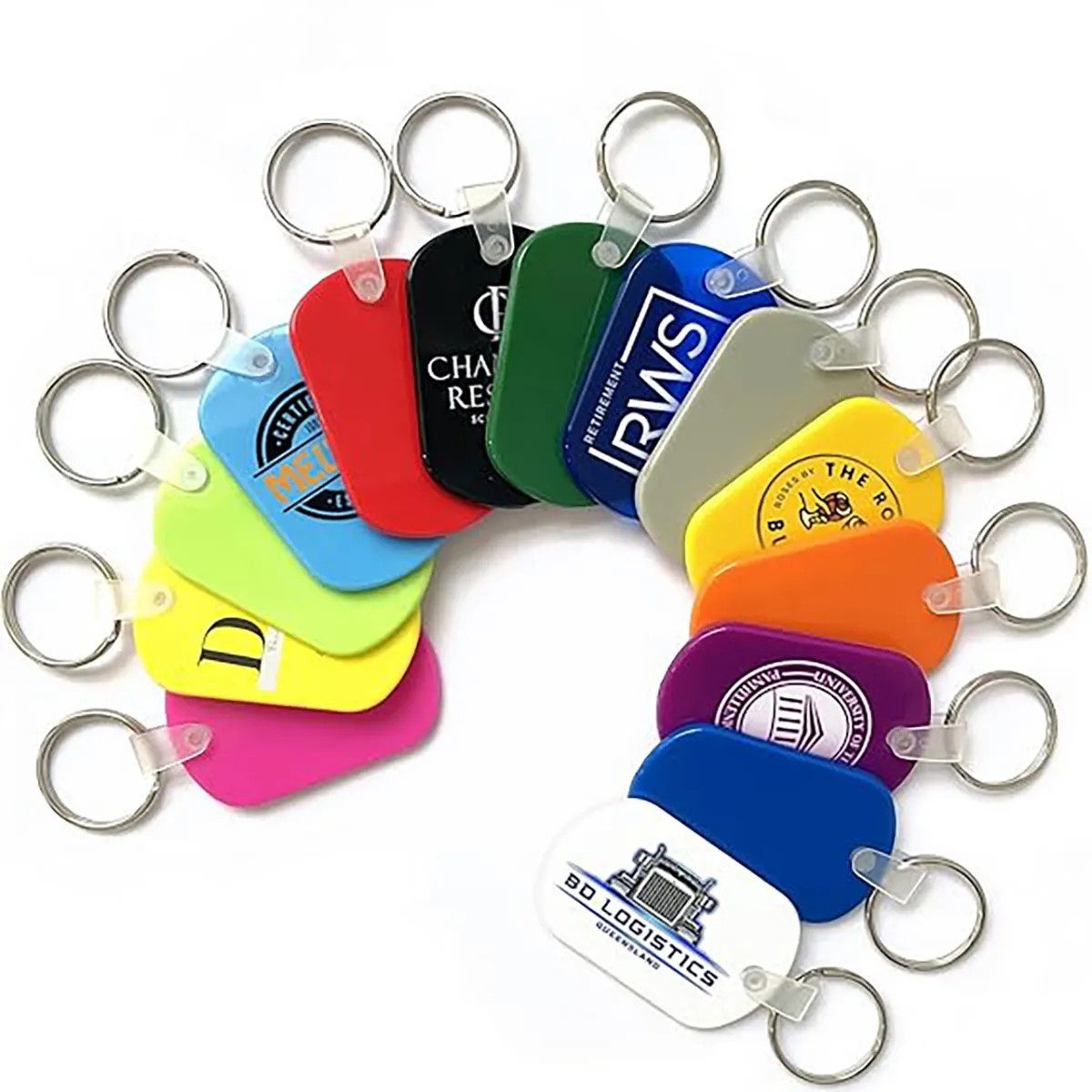 Soft PVC Custom Bulk Keychain Personalized Mini Pet Tag 4