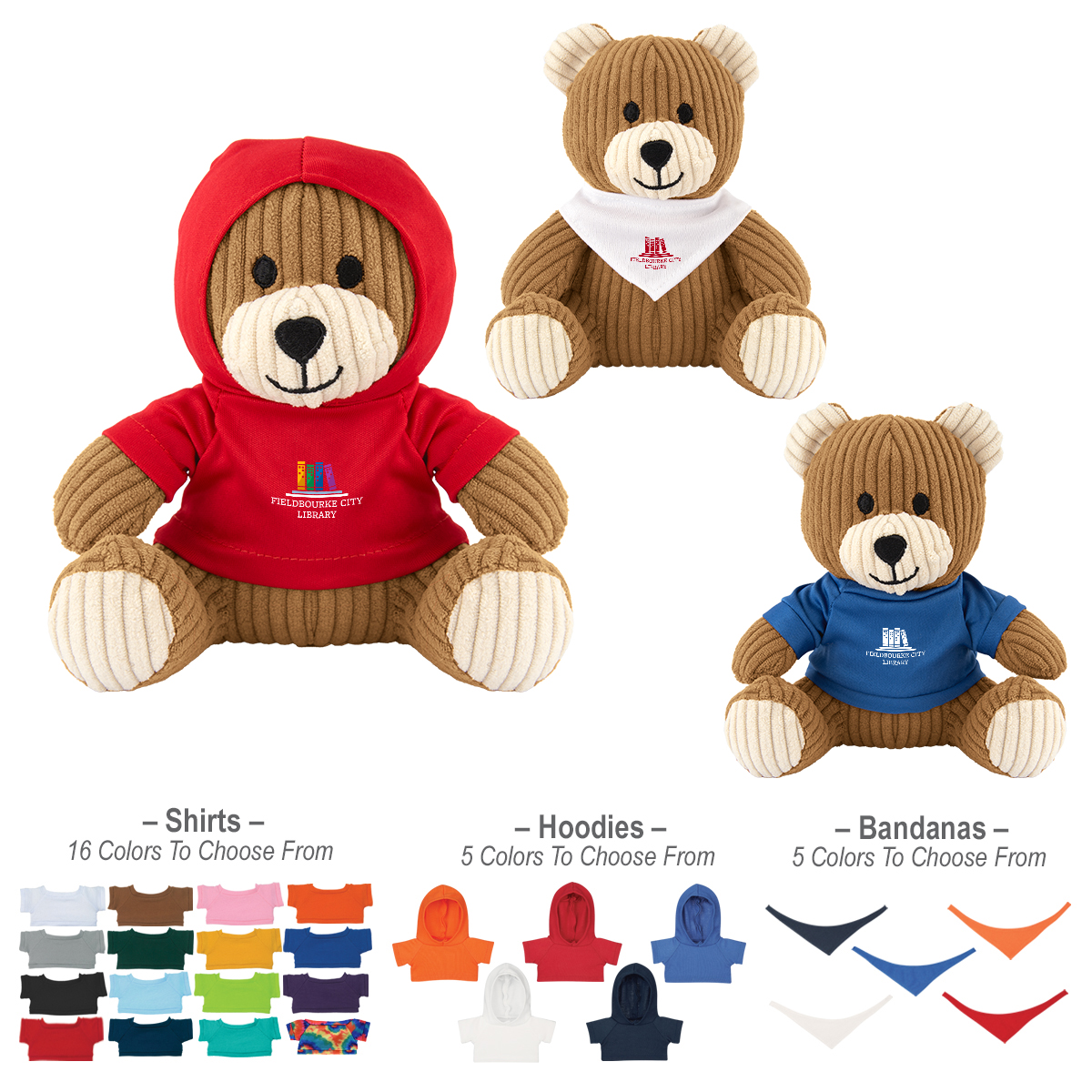 6" Barry Corduroy Bear 1
